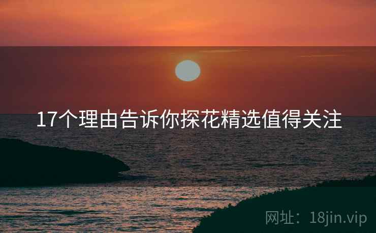 17个理由告诉你探花精选值得关注