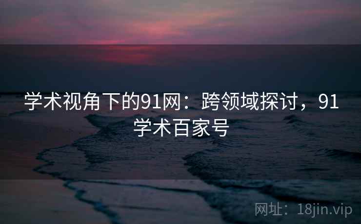 学术视角下的91网：跨领域探讨，91学术百家号