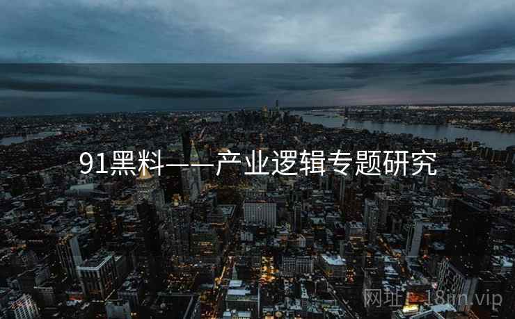 91黑料——产业逻辑专题研究