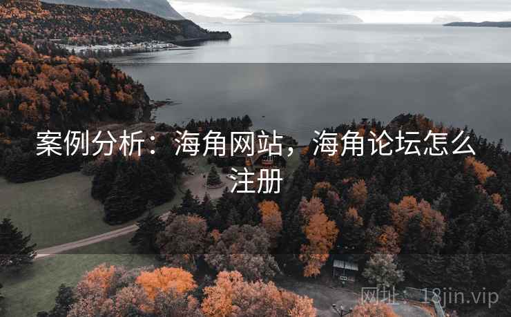 案例分析：海角网站，海角论坛怎么注册