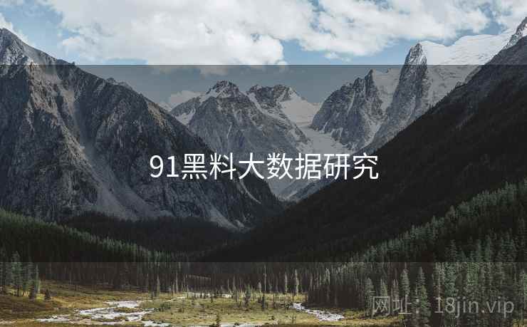 91黑料大数据研究