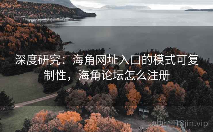 深度研究：海角网址入口的模式可复制性，海角论坛怎么注册