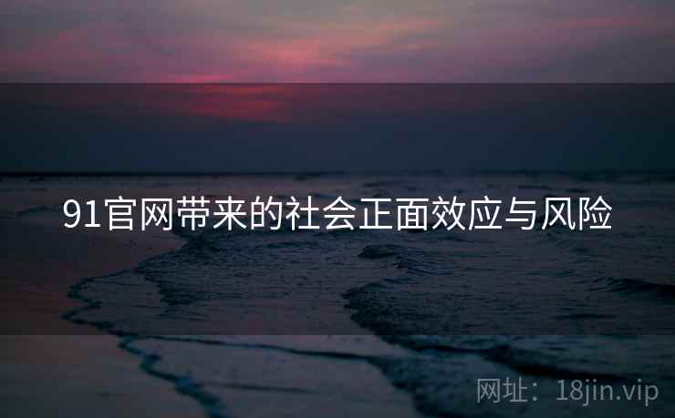 91官网带来的社会正面效应与风险