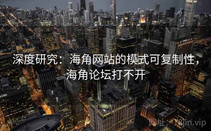 深度研究：海角网站的模式可复制性，海角论坛打不开