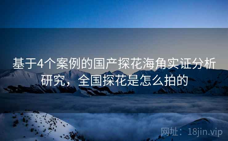基于4个案例的国产探花海角实证分析研究，全国探花是怎么拍的