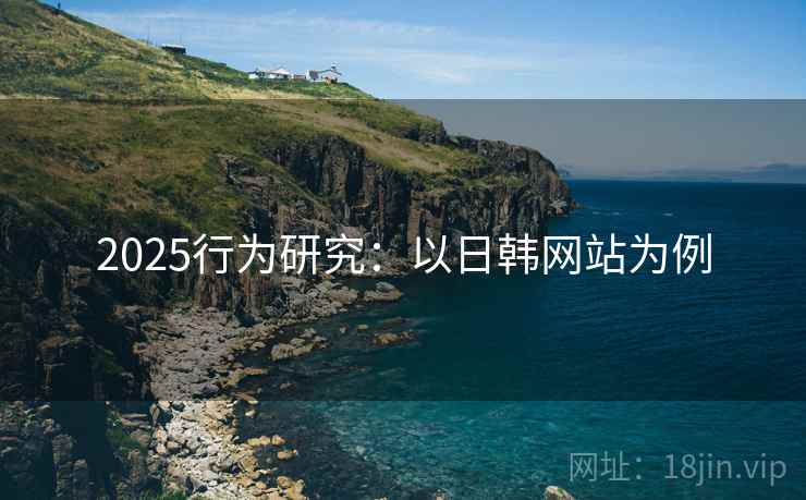 2025行为研究：以日韩网站为例